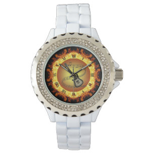 Montre Guitare Électrique~Création De Feu #3~Du Crucible