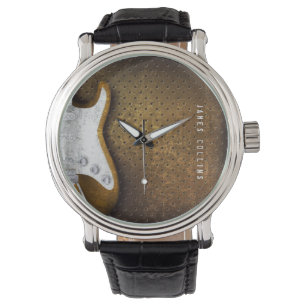 Montre Guitare électrique grunge en métal frais