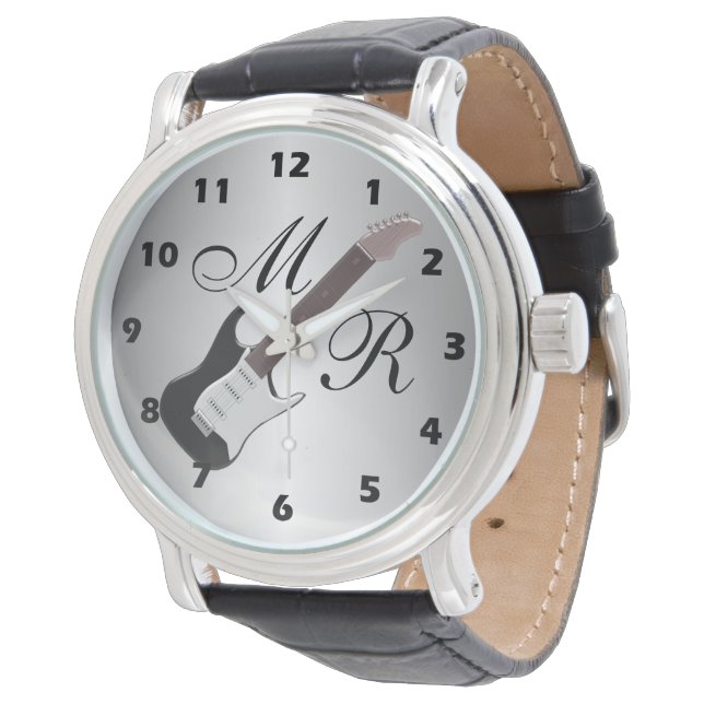 Montre Guitare électrique monogramme (Incliné)