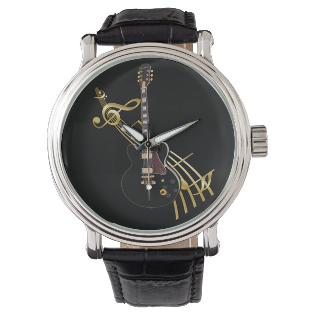 Montre Guitare et musique Score Watch (devant)