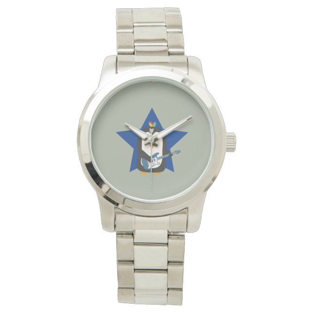 Montre Guitare rock Penguin (devant)