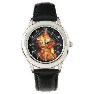 Montre Guitare sur le feu