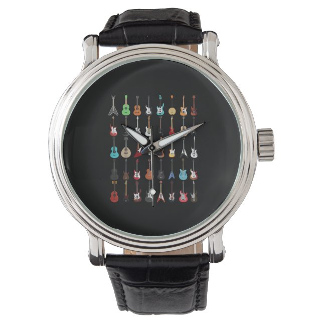 Montre Guitariste Guitare instrument de musique Rock et R (devant)