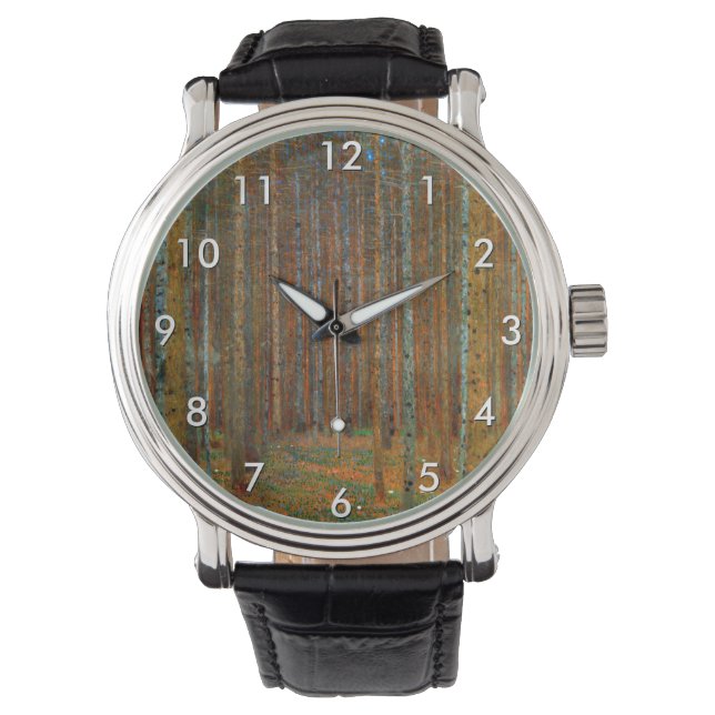 Montre Gustav Klimt - Forêt de pins de Tannenwald (devant)