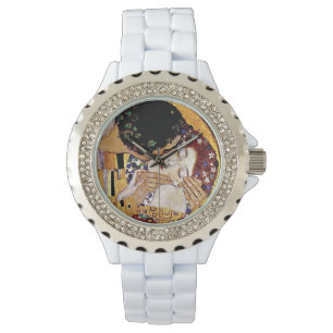 Montre Gustav Klimt - Le Baiser - Art Nouveau Vintage