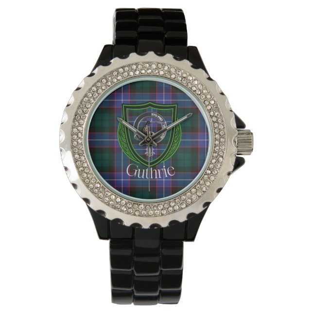 Montre Guthrie Scottish Clan Tartan & Crest (devant)