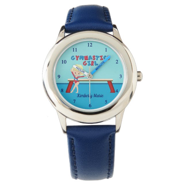 Montre Gymnastique fille assez personnalisée Gymnaste enf (devant)
