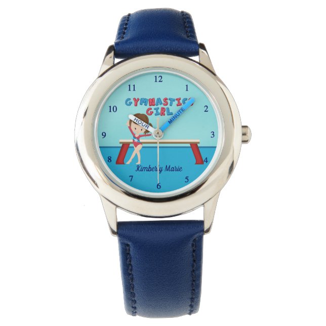 Montre Gymnastique mignonne fille Gymnaste personnalisée  (devant)