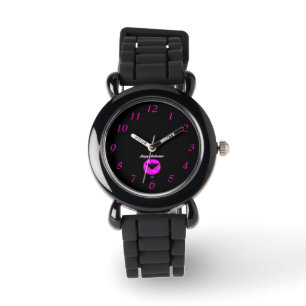 Montre Halloween Bat Kids Silver Parties scintillant Watc