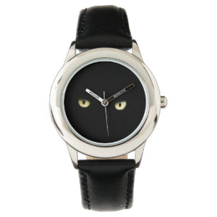 Montre Halloween Black Cat Eyes Wrist Watch