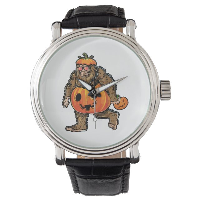 Montre Halloween Citrouille Bigfoot (devant)