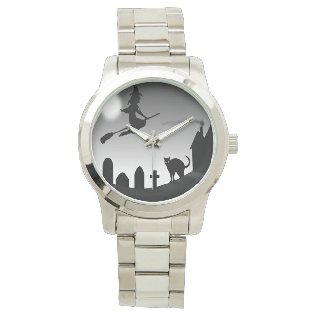 MONTRE HALLOWEEN WITCH SILHOUETTE (devant)