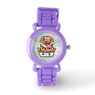 Montre Hamburger et soude mignons de nourriture