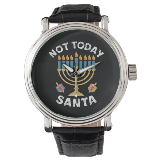 Montre Hanoukka pas aujourd'hui Père Noël juif Chanoukah (devant)