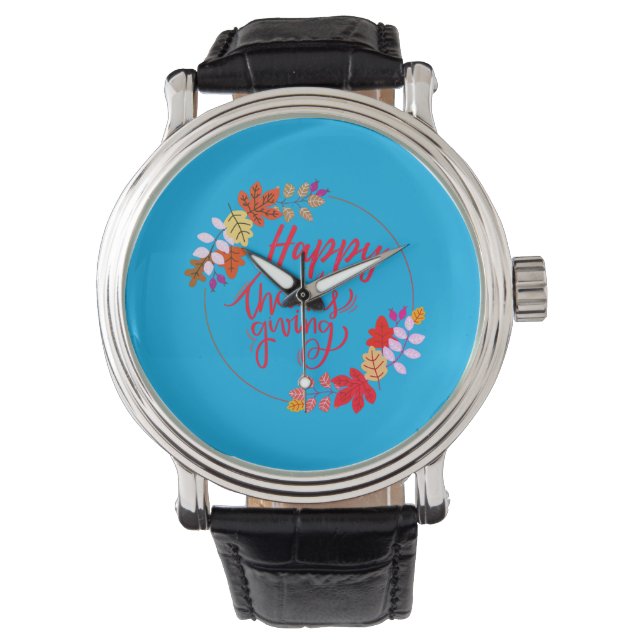 Montre Happy thanksgiving (devant)