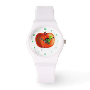 Montre Happy Worm En Pomme Rouge