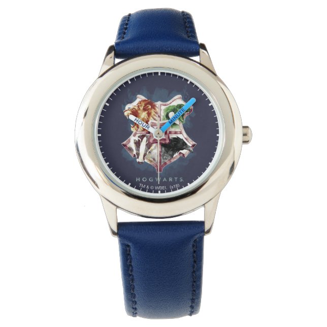 Montre Harry Potter | HOGWARTS™ Crest Aquarelle (devant)