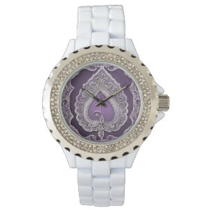 Montre Heart in Purple AI art