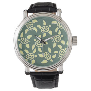 Montre heure des tortues vertes