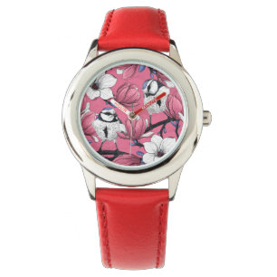 Montre Heure du printemps en rose