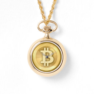 Montre Heure pour le logo élégant de bitcoin de ~ de