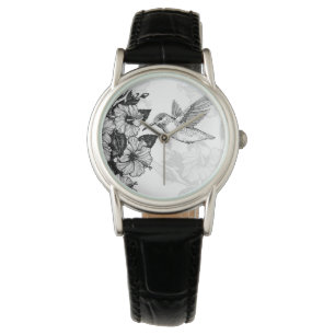 Montre Hibiscus et colibri