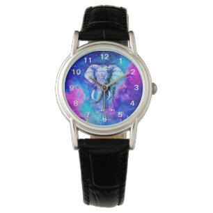 Montre Hipster Elephant Nebula Espace