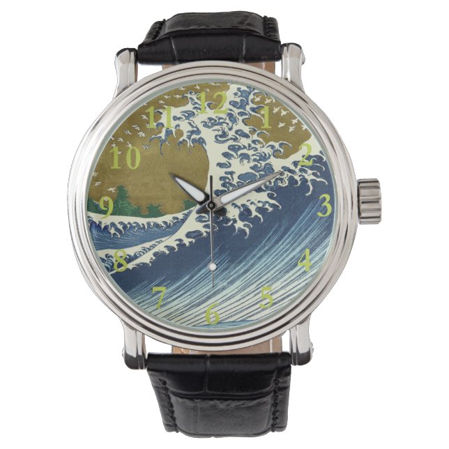 Montre Hokusai Big Wave Japon Art japonais (devant)