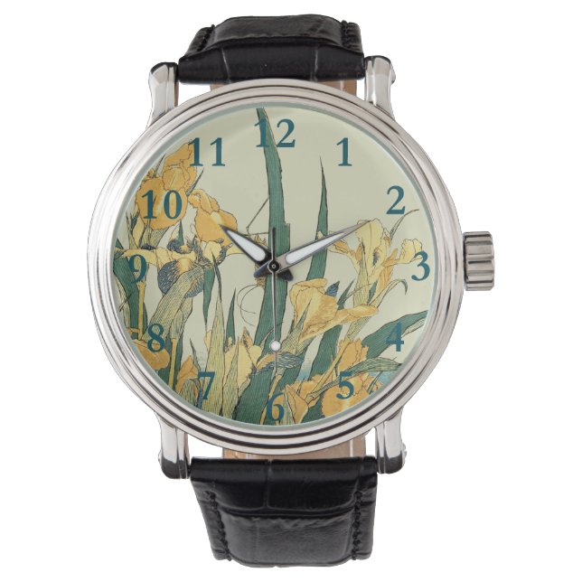 Montre Hokusai grasshopper et iris Japon (devant)