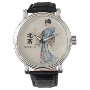 Montre Hokusai : Une Japonaise en Kimono