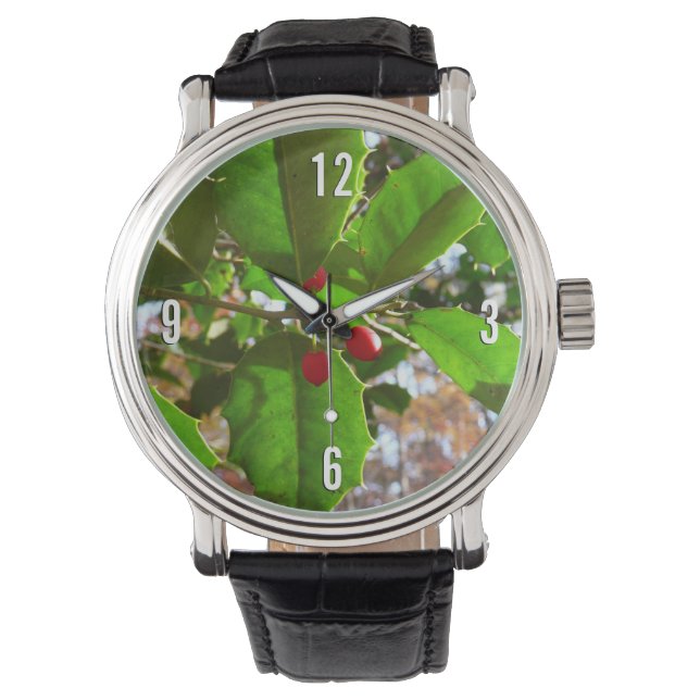 Montre Holly Feuilles II Vacances Nature Botanique (devant)