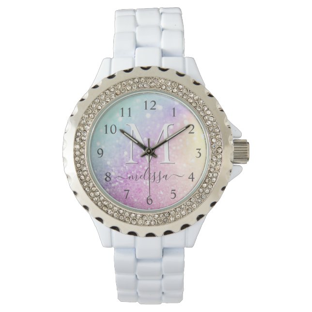 Montre Holographe de Parties scintillant glamour Monogram (devant)