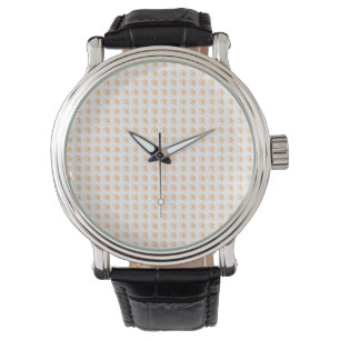 Montre Homme avec Twirls Orange Carrelés