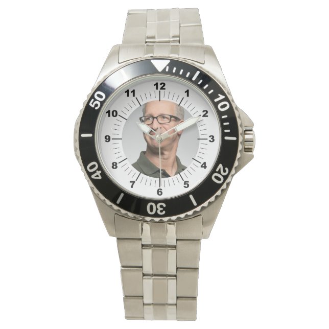 Montre Homme - Personnalisé - Acier Inoxydable (devant)