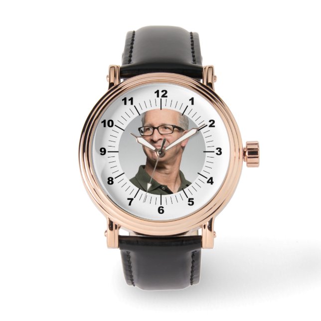 Montre Homme - Personnalisé - Rose Gold Vintage (Recto)