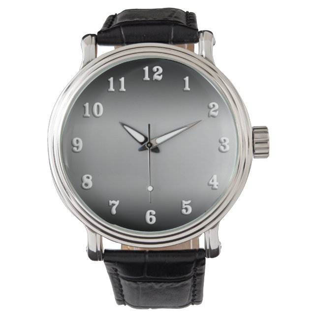 Montre Horizon noir et blanc (devant)