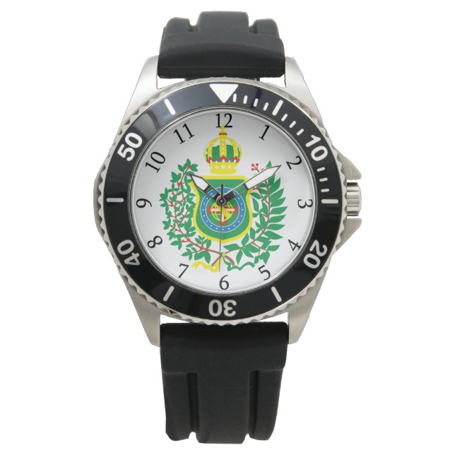 Montre Horloge avec Blason du Drapeau Impérial (devant)