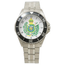 Horloge avec Blason du Drapeau Impérial