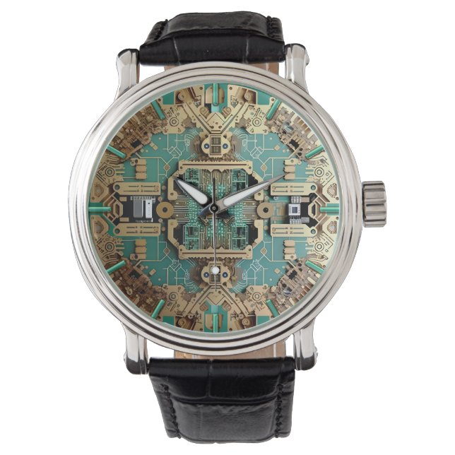 Montre Horloge décorative de circuit, Carte mère Grande (devant)