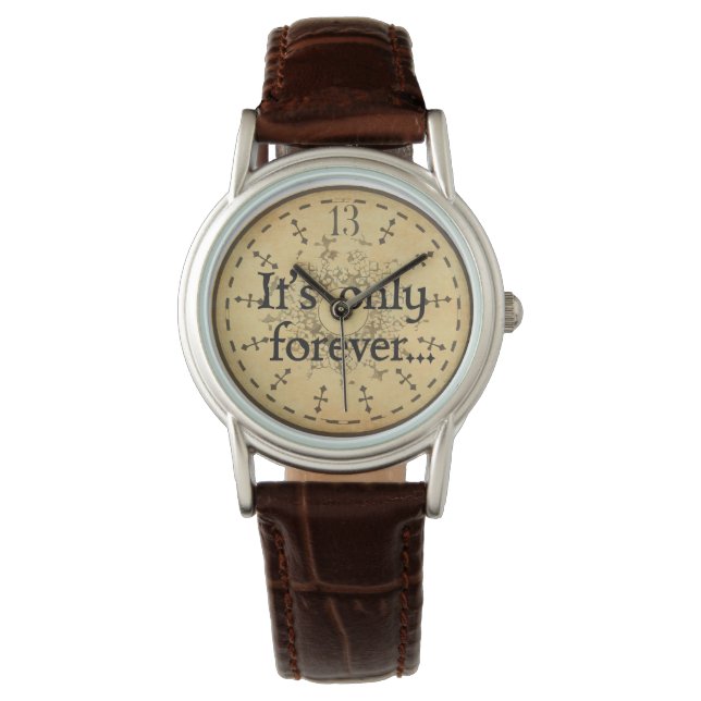 Montre Horloge du Labyrinthe, 13 heures, C'est pour toujo (devant)