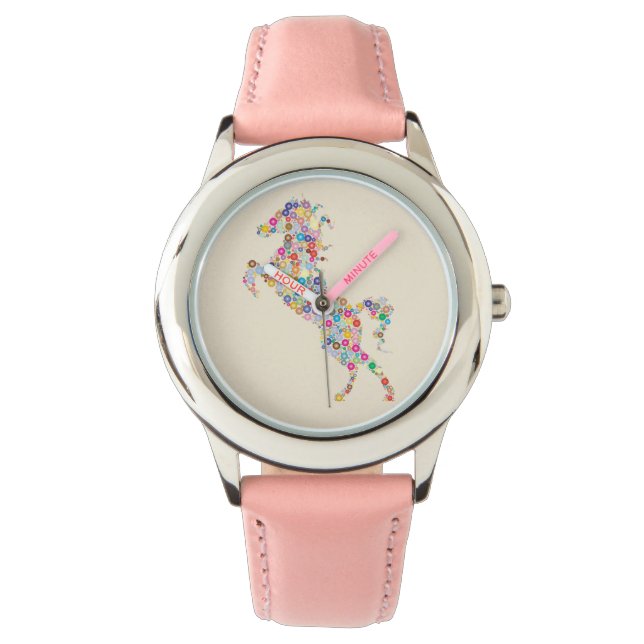 Montre Horloge Infantile Cheval (devant)