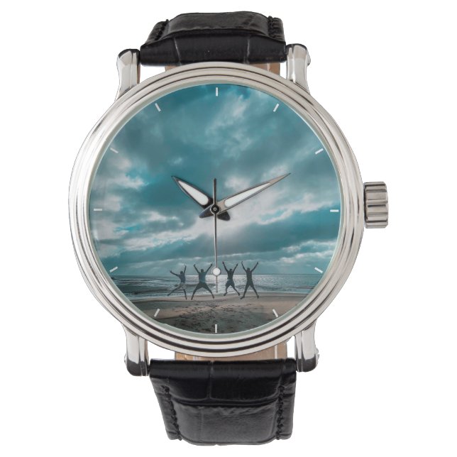 Montre Horloge murale personnalisée (Ajouter votre propre (devant)
