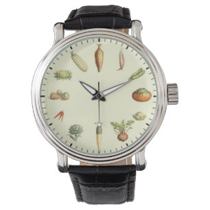 Montre Horloge végétale exotique - Horloge de cuisine veg