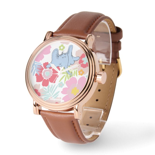 Montre Horton Entend Un Qui | Motif à fleurs Pastel (Angle)