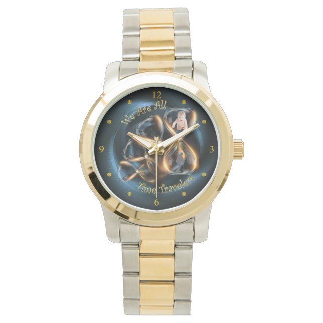 Montre Hourglass ~ Nous Sommes Tous Voyageurs Du Temps ~ (devant)