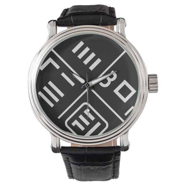 Montre Hunminjeongeum - Calligraphie coréenne" (devant)
