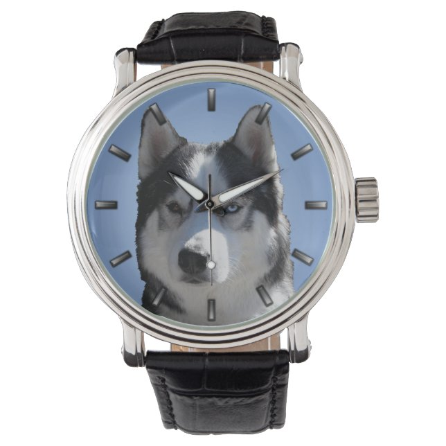 Montre Husky Watch Sibérienne Husky Malamute Wrist Watch (devant)
