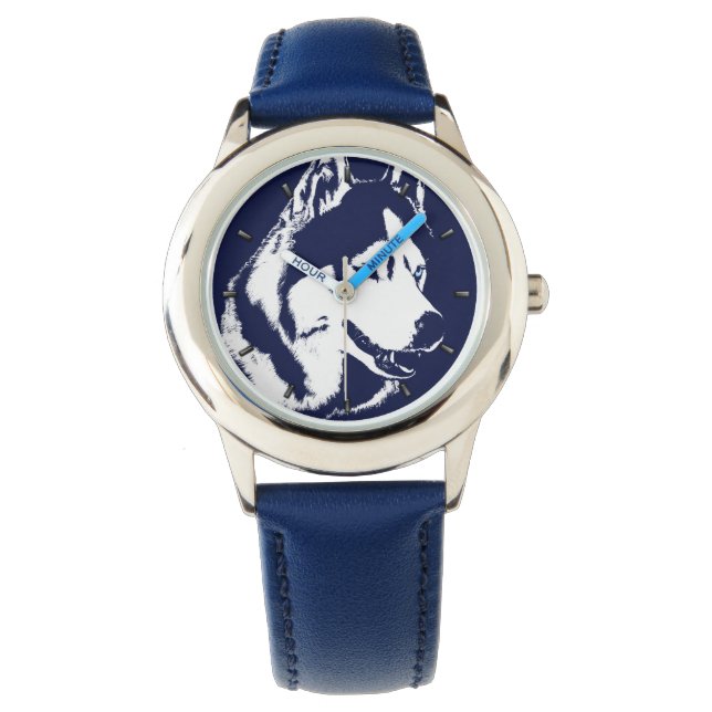 Montre Husky Watch Sibérienne Husky Malamute Wrist Watch (devant)