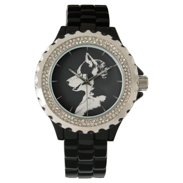 Montre Husky Watch Sibérienne Husky Malamute Wrist Watch (devant)