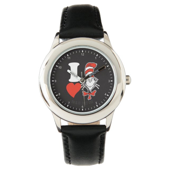 Montre I Heart Cat in the Casquette (devant)